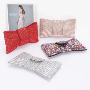 Ribbon Rhinestone Party Clutch