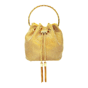 Rhinestone Drawstring Evening Purse