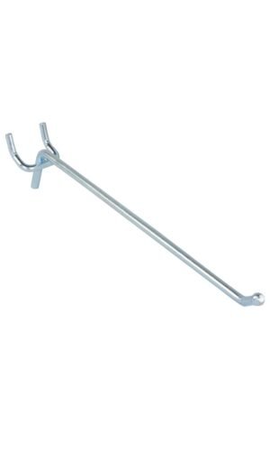 Chrome Peg Hook For 1/4" Pegboard