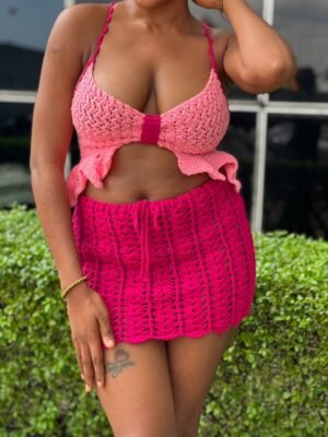 Handmade Crochet Two-Piece Set