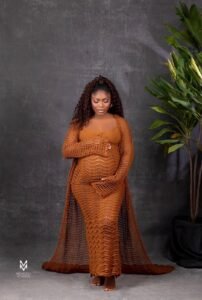 Handcrafted Crochet Maternity Gown Set 
