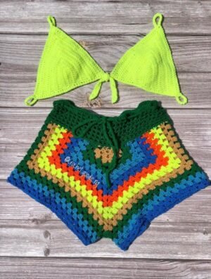 Handmade Crochet Two-Piece Set 