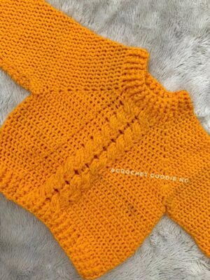 Sunshine Knit Crochet Sweater
