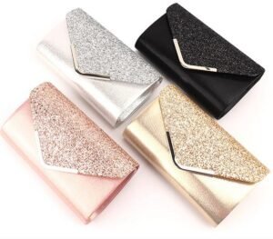 Sequin Chain Clutch Party Dinner Bag