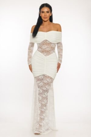 Scarlet Muse Lace Gown