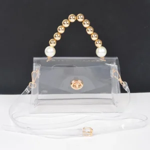 Transparent Ccb Handle Flap Clutch